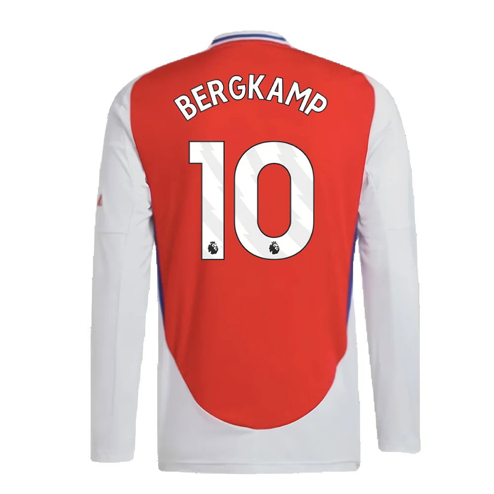 2024-2025 Arsenal Long Sleeve Home Shirt (Bergkamp 10)