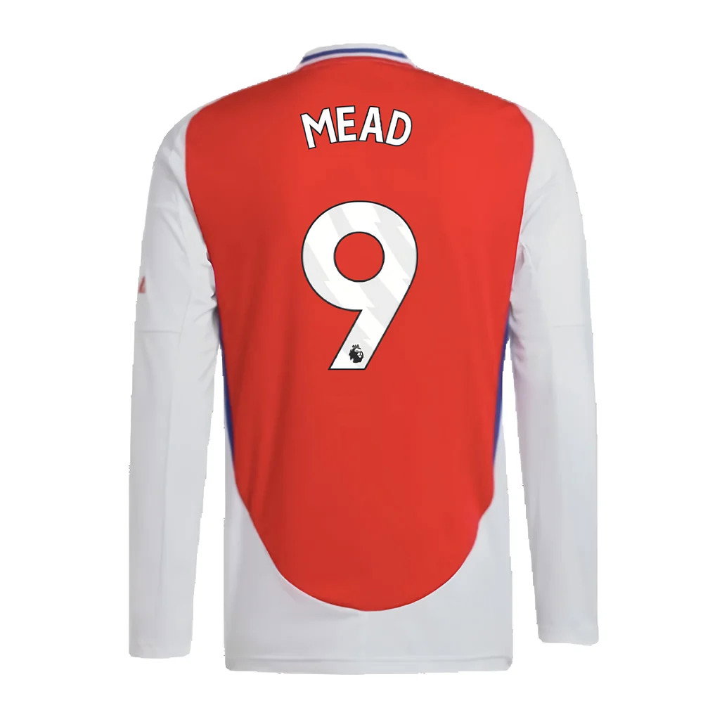 2024-2025 Arsenal Long Sleeve Home Shirt (Mead 9)
