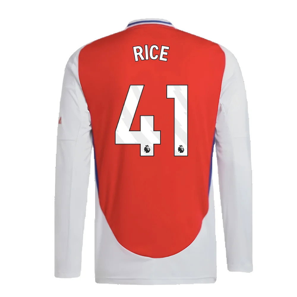 2024-2025 Arsenal Long Sleeve Home Shirt (Rice 41)