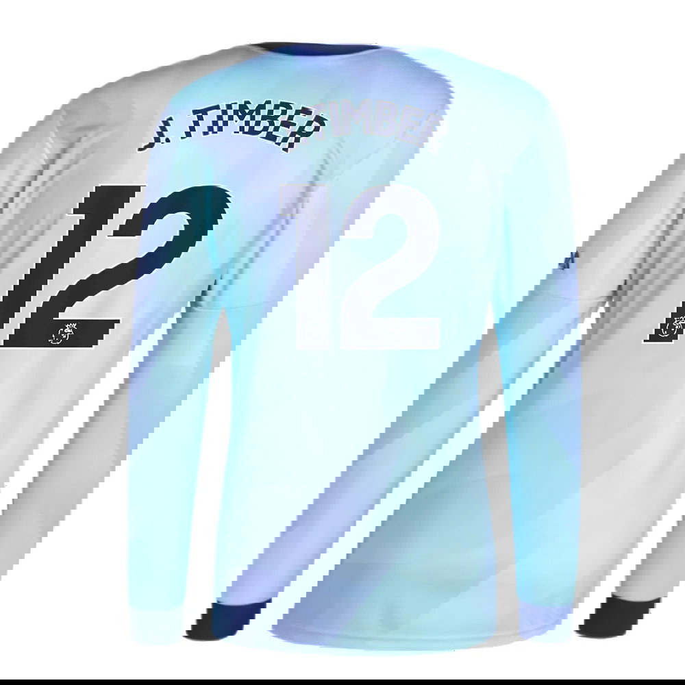 2024-2025 Arsenal Long Sleeve Third Shirt (J.Timber 12)