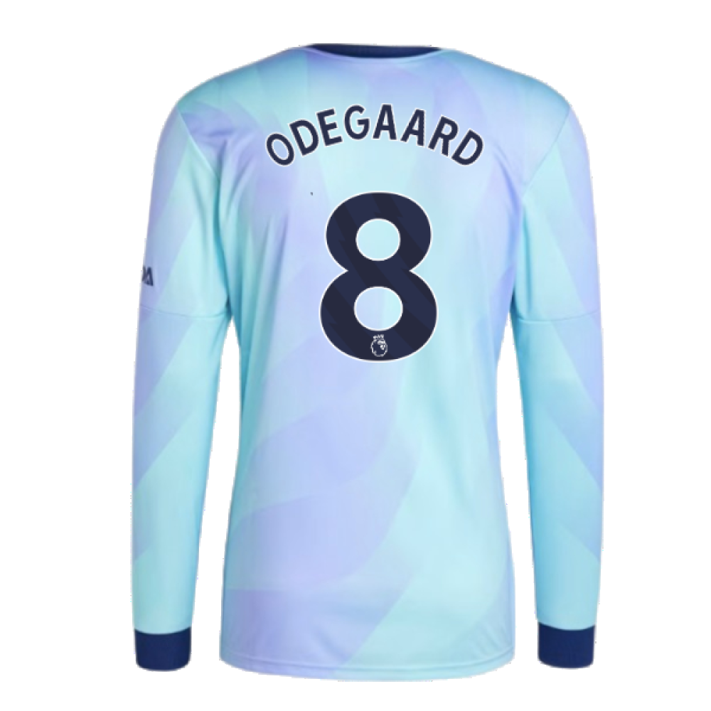 2024-2025 Arsenal Long Sleeve Third Shirt (Odegaard 8)