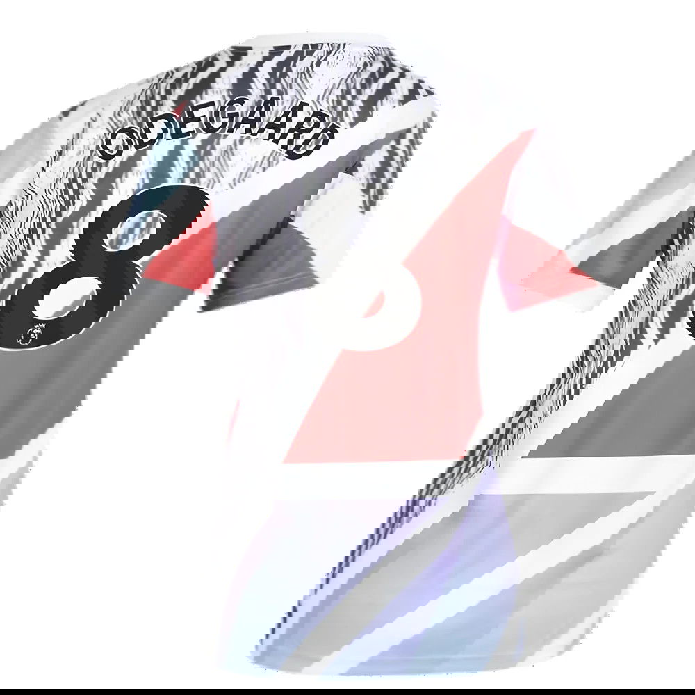 2024-2025 Arsenal Pre-Match Shirt (Scarlet) - Womens (Odegaard 8)