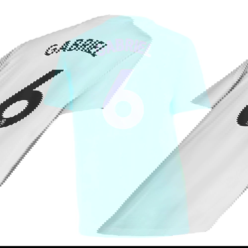 2024-2025 Arsenal Seasonal Tee (Clear Aqua) (Gabriel 6)