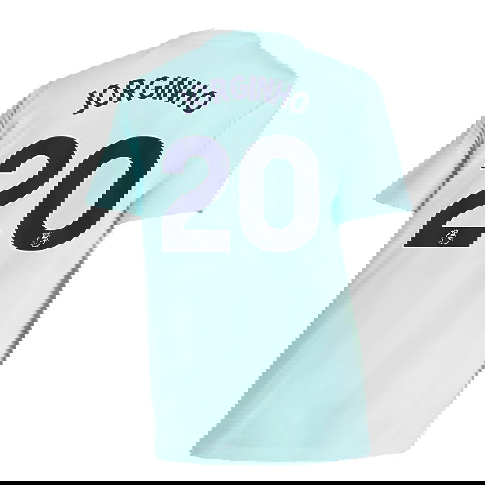 2024-2025 Arsenal Seasonal Tee (Clear Aqua) (Jorginho 20)