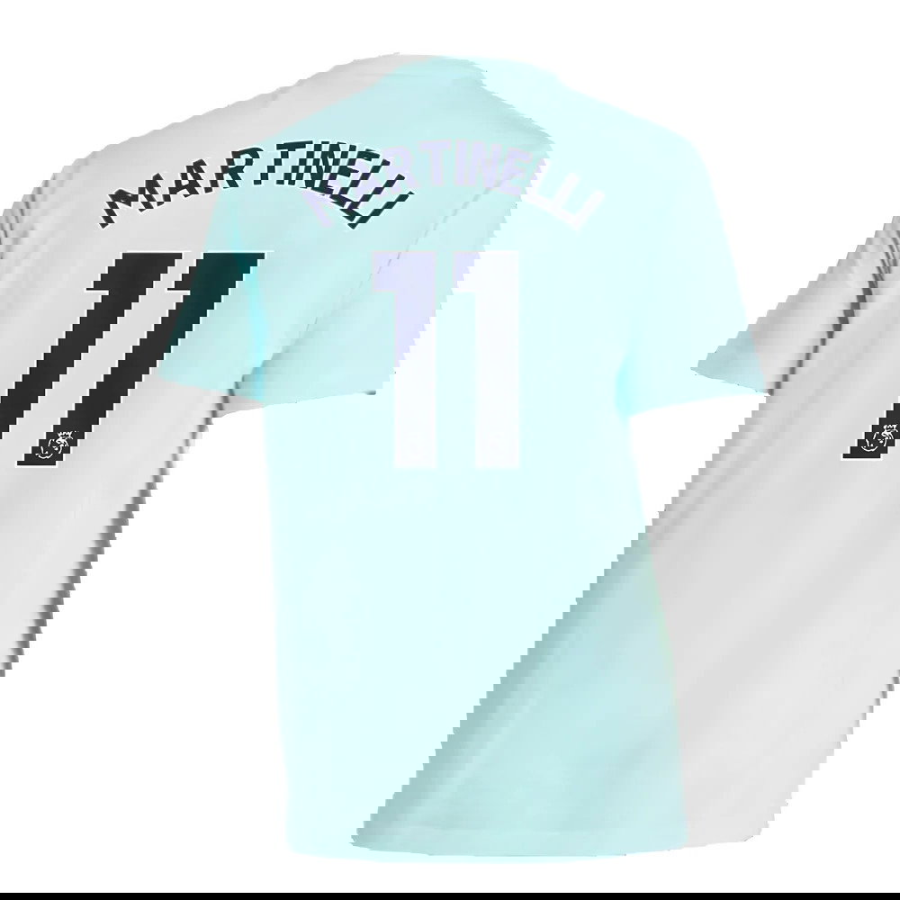 2024-2025 Arsenal Seasonal Tee (Clear Aqua) (Martinelli 11)