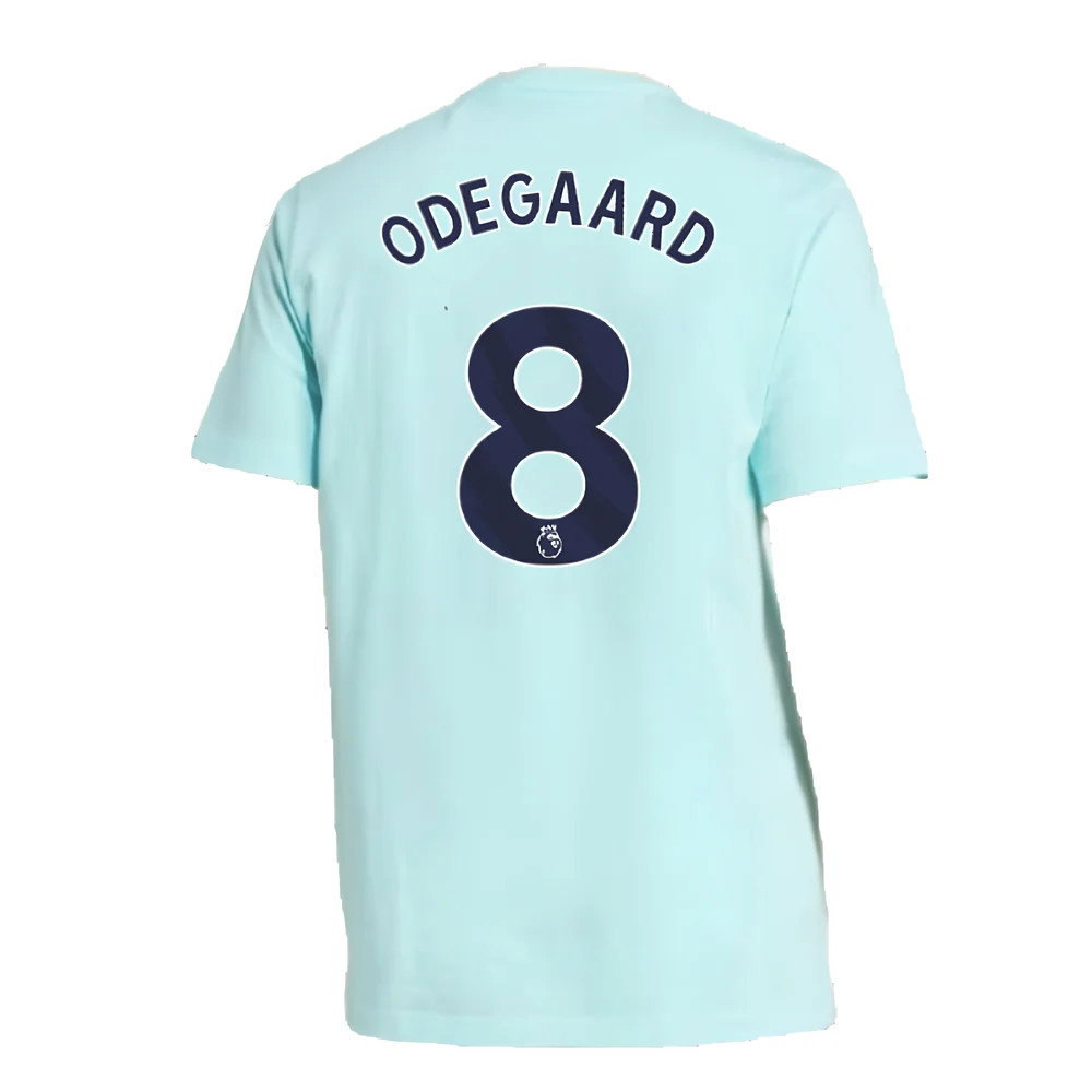 2024-2025 Arsenal Seasonal Tee (Clear Aqua) (Odegaard 8)