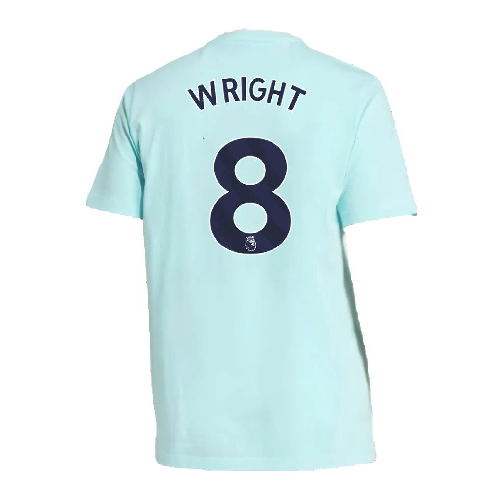 2024-2025 Arsenal Seasonal Tee (Clear Aqua) (Wright 8)