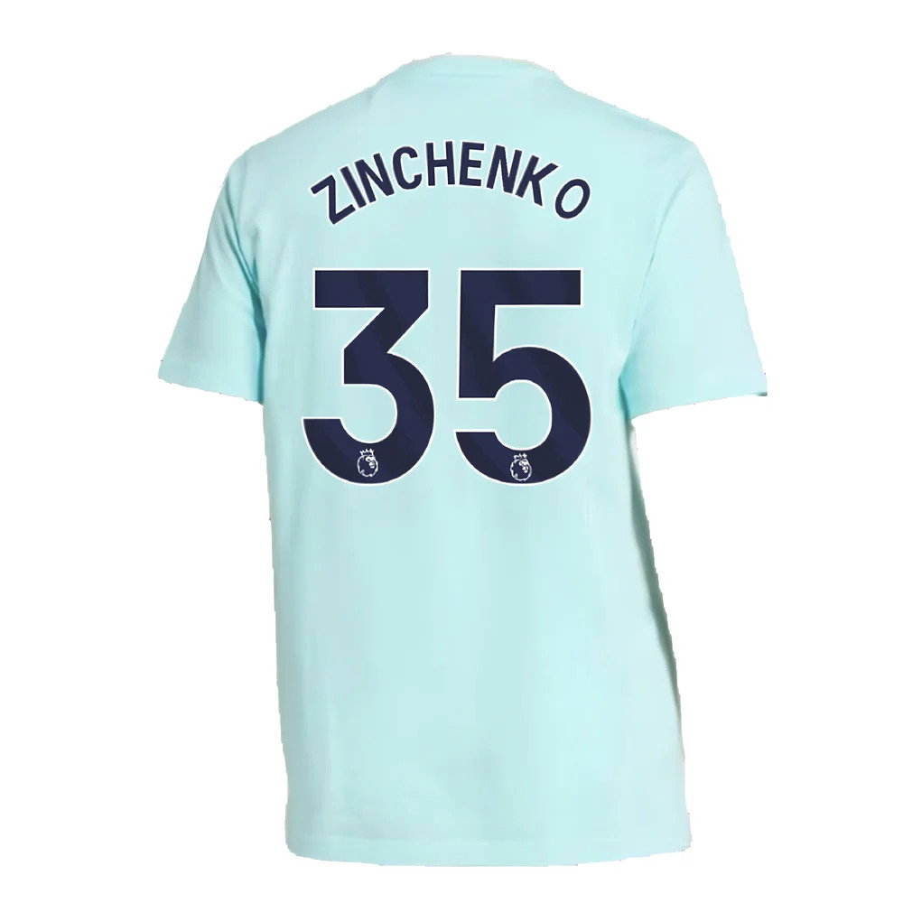 2024-2025 Arsenal Seasonal Tee (Clear Aqua) (Zinchenko 35)