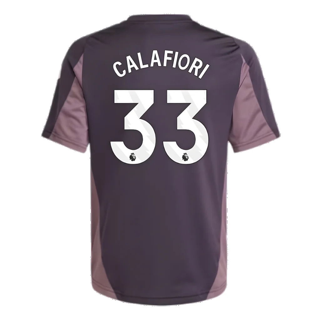 2024-2025 Arsenal Training Jersey (Aurora Black) - Kids (Calafiori 33)