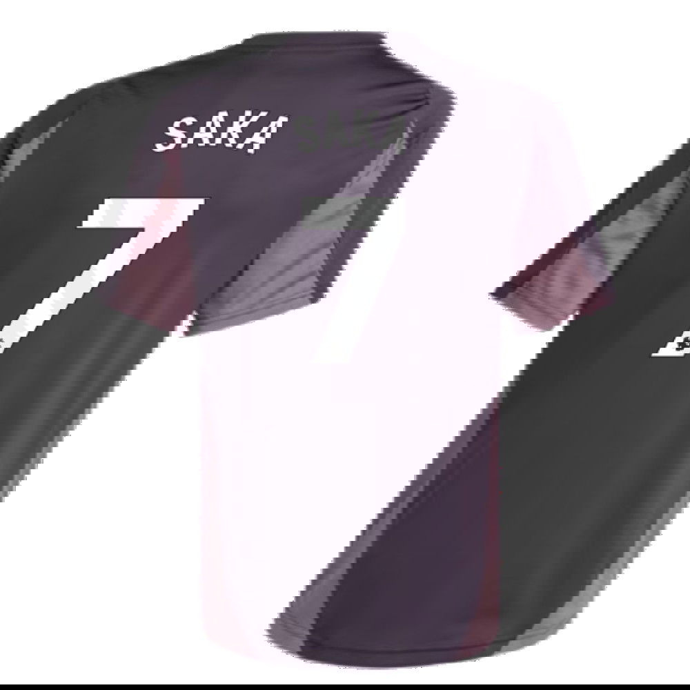 2024-2025 Arsenal Training Jersey (Aurora Black) - Kids (Saka 7)