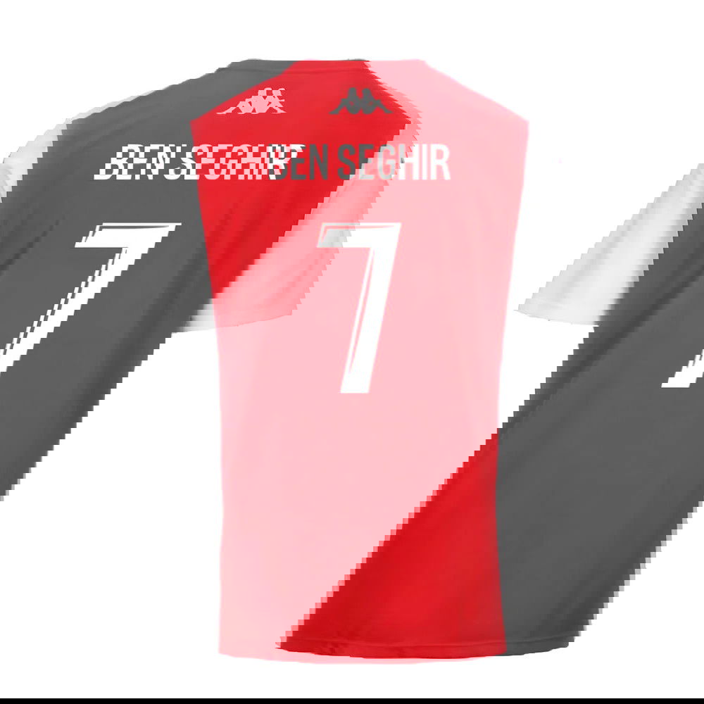 2024-2025 AS Monaco Player Training Shirt (Red) (Ben Seghir 7)