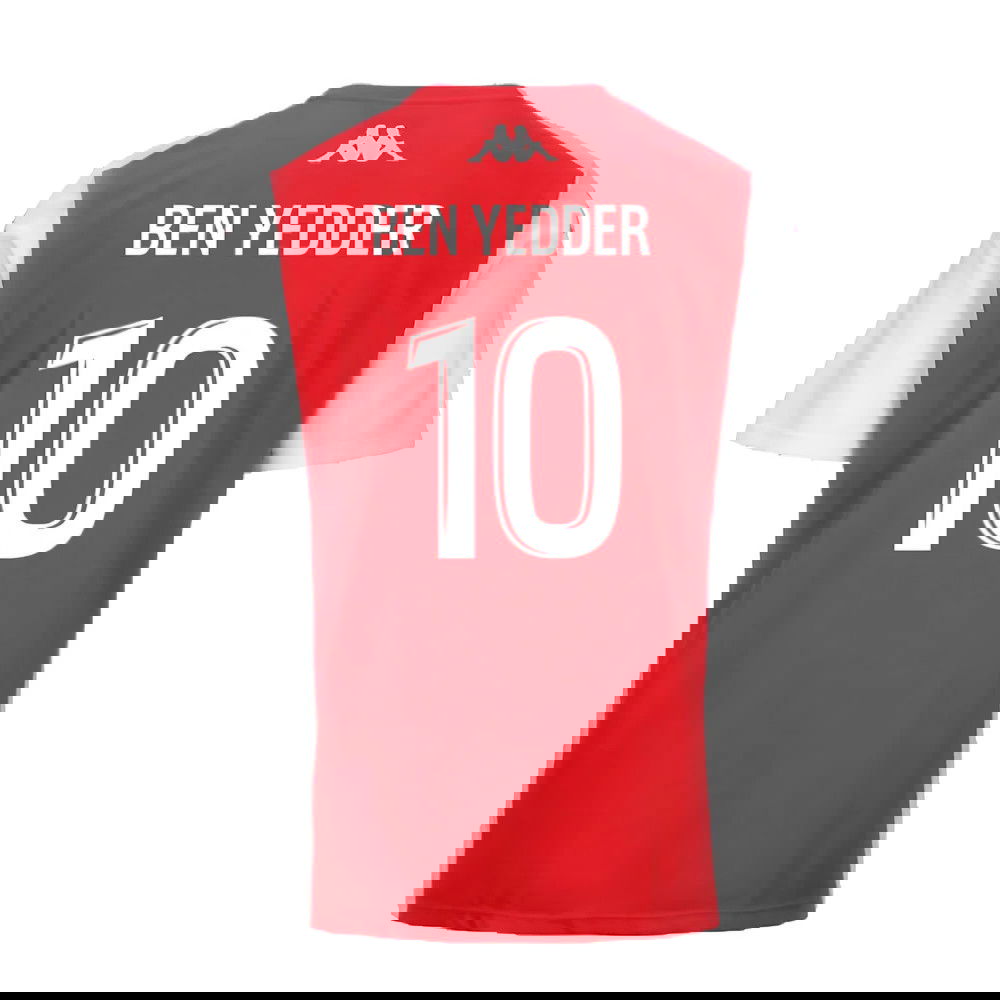2024-2025 AS Monaco Player Training Shirt (Red) (Ben Yedder 10)