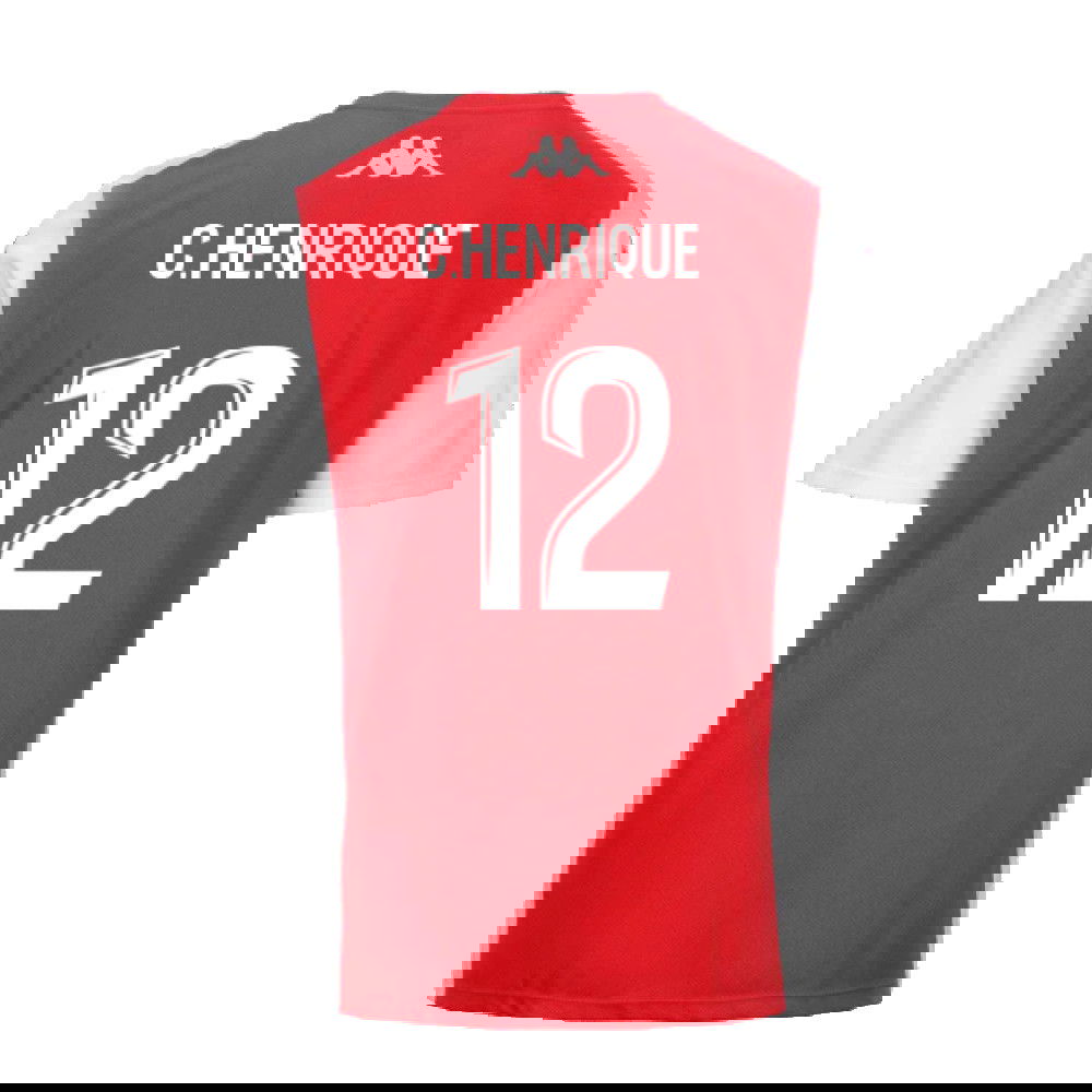 2024-2025 AS Monaco Player Training Shirt (Red) (C.Henrique 12)