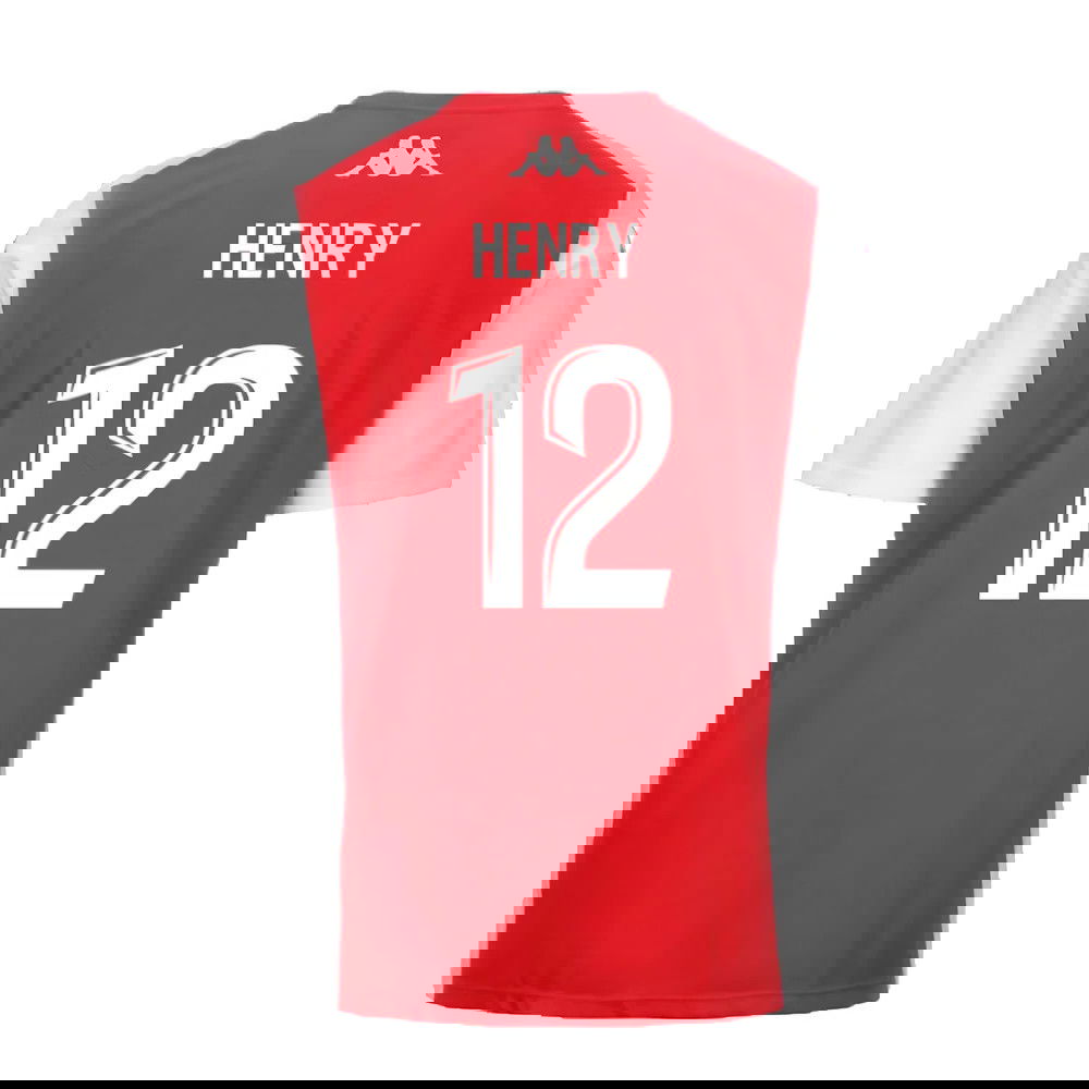2024-2025 AS Monaco Player Training Shirt (Red) (Henry 12)