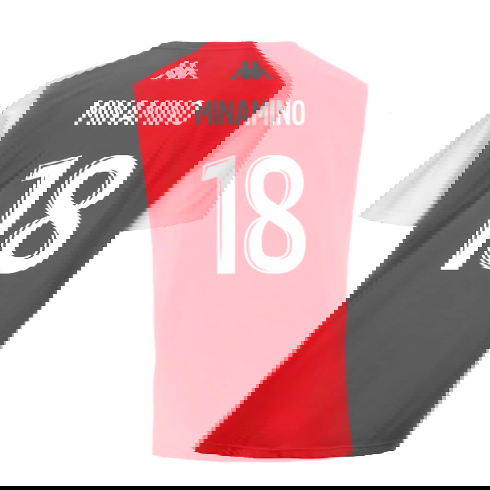 2024-2025 AS Monaco Player Training Shirt (Red) (Minamino 18)