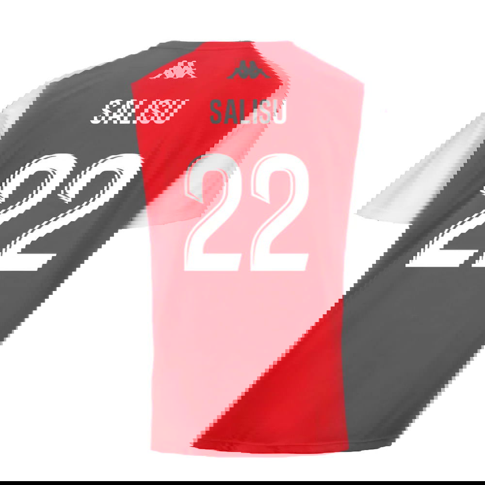 2024-2025 AS Monaco Player Training Shirt (Red) (Salisu 22)
