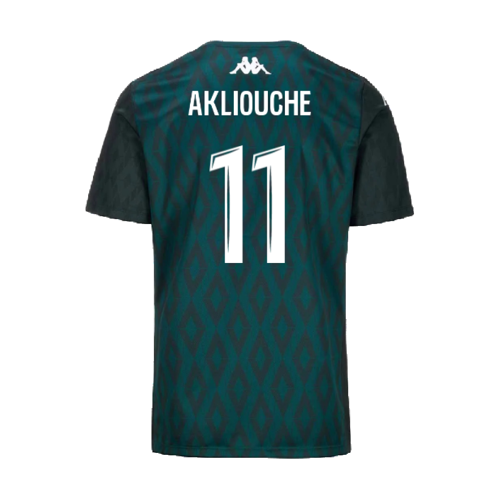 2024-2025 AS Monaco Pre-Match Shirt (Green) (Akliouche 11)