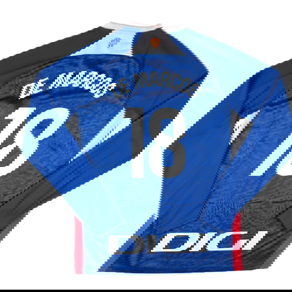 2024-2025 Athletic Bilbao Long Sleeve Away Shirt (De Marcos 18)