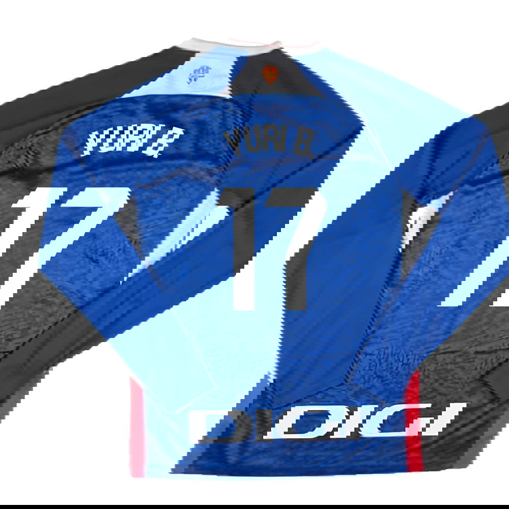 2024-2025 Athletic Bilbao Long Sleeve Away Shirt (Yuri B. 17)