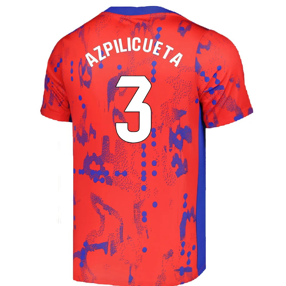 2024-2025 Atletico Madrid Dri-FIT Pre-Match Shirt (Red) (Azpilicueta 3)