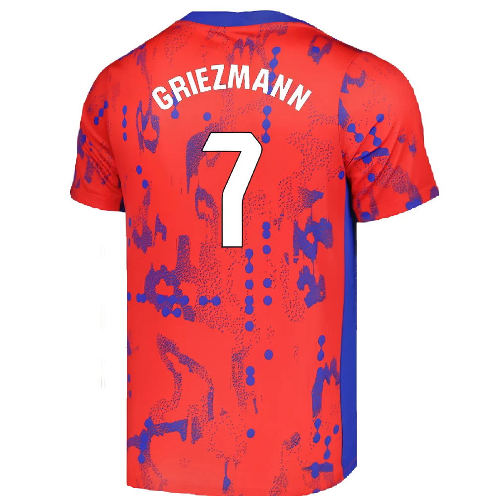 2024-2025 Atletico Madrid Dri-FIT Pre-Match Shirt (Red) (Griezmann 7)