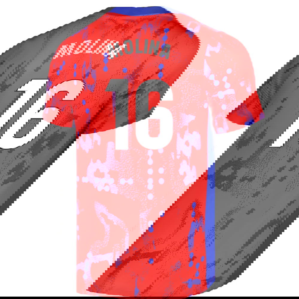 2024-2025 Atletico Madrid Dri-FIT Pre-Match Shirt (Red) (Molina 16)