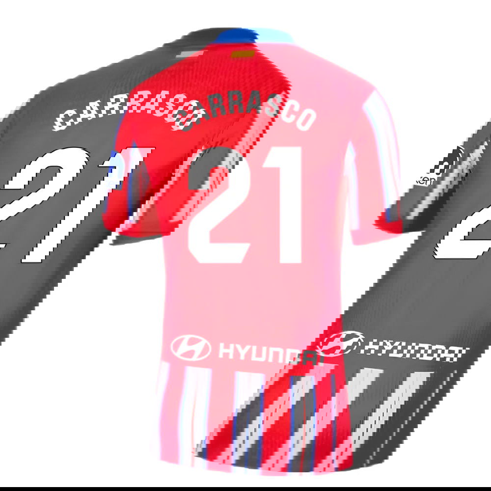 2024-2025 Atletico Madrid Home Shirt (Carrasco 21)
