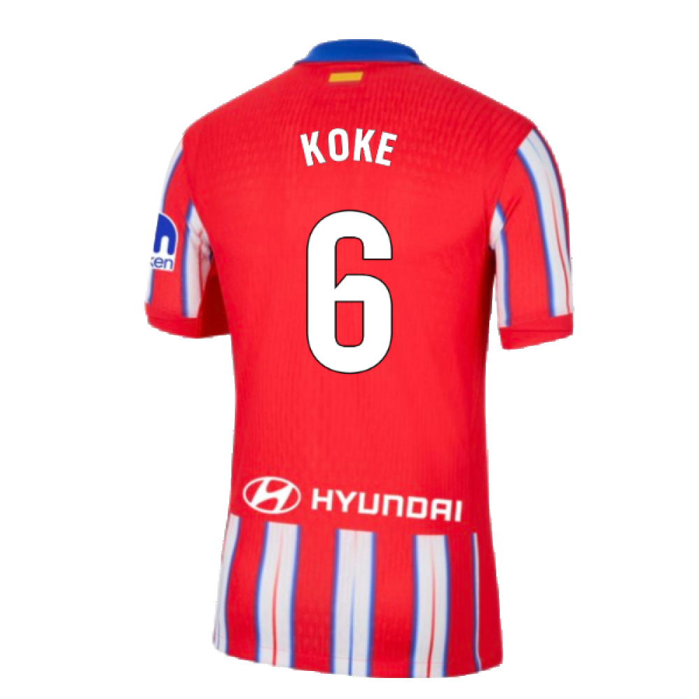 2024-2025 Atletico Madrid Home Shirt (Koke 6)