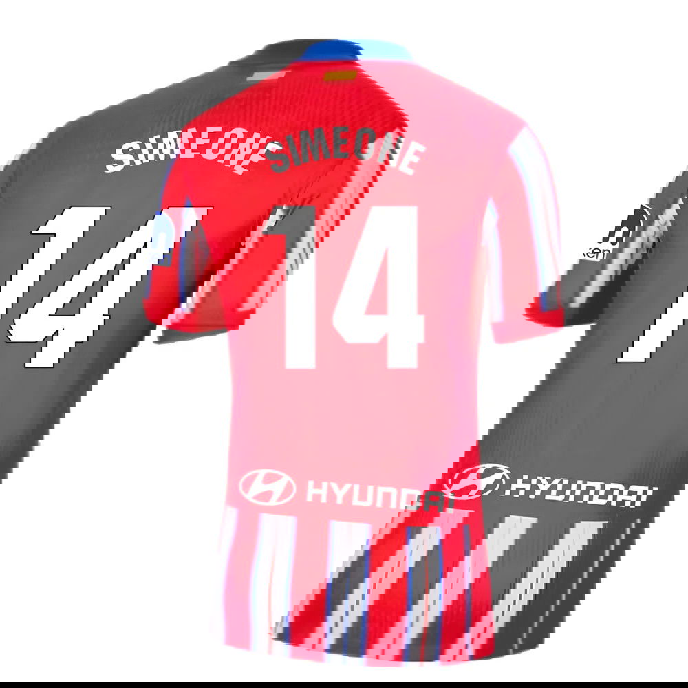 2024-2025 Atletico Madrid Home Shirt (Simeone 14)