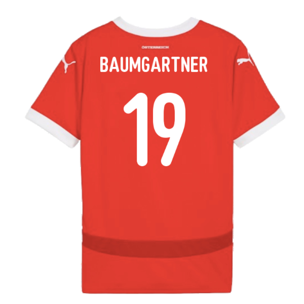 2024-2025 Austria Home Shirt (Kids) (Baumgartner 19)