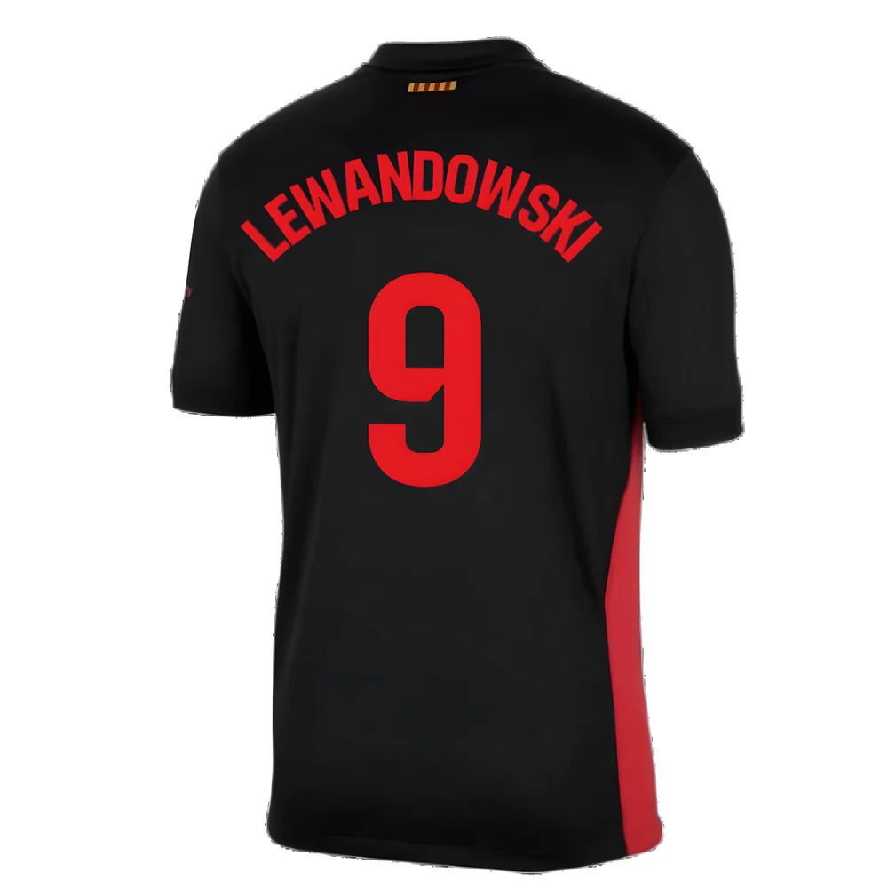 2024-2025 Barcelona Away Shirt (no sponsor) (Lewandowski 9)