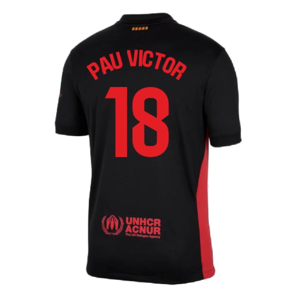 2024-2025 Barcelona Away Shirt (Pau Victor 18)