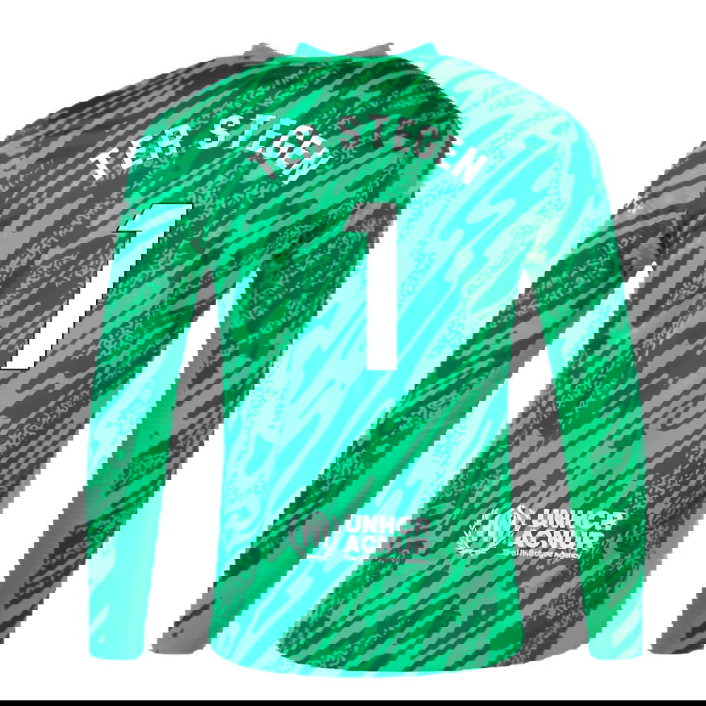 2024-2025 Barcelona Home Goalkeeper Shirt (Green) (Ter Stegen 1)