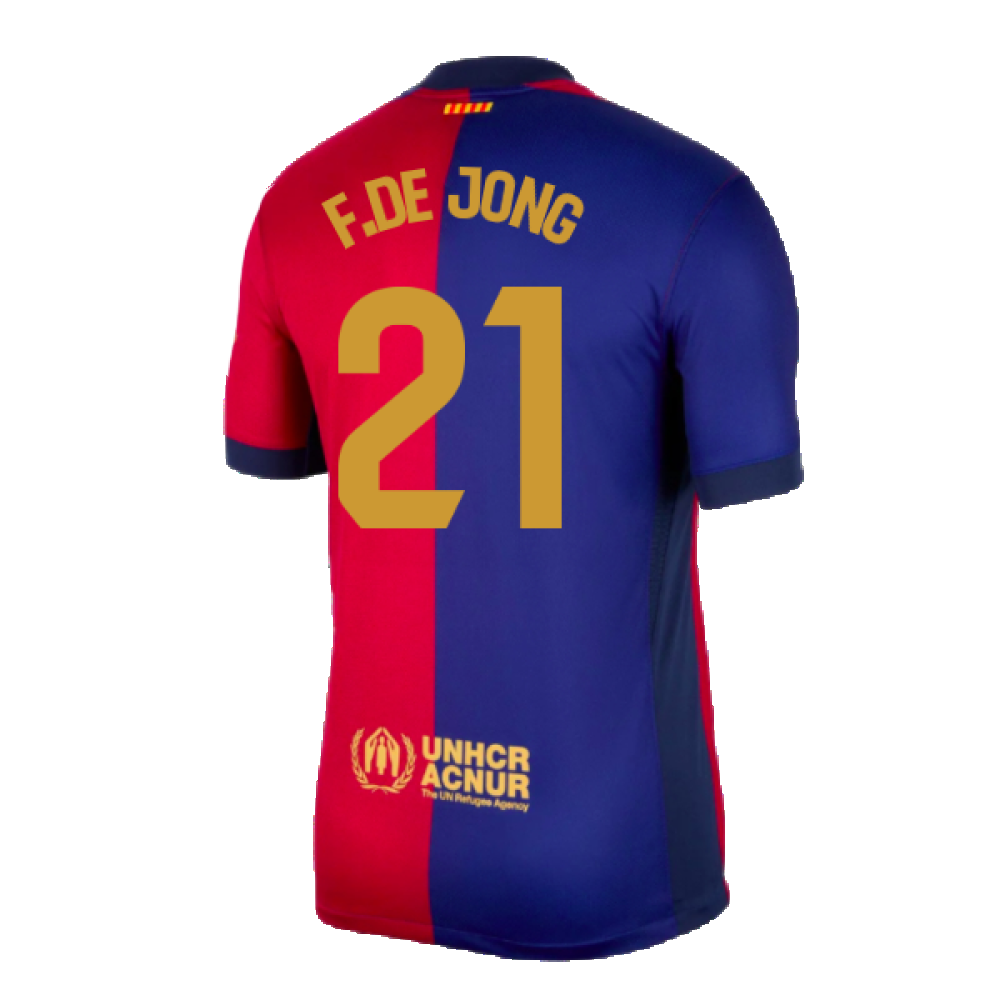 2024-2025 Barcelona Home Shirt (F.De Jong 21)