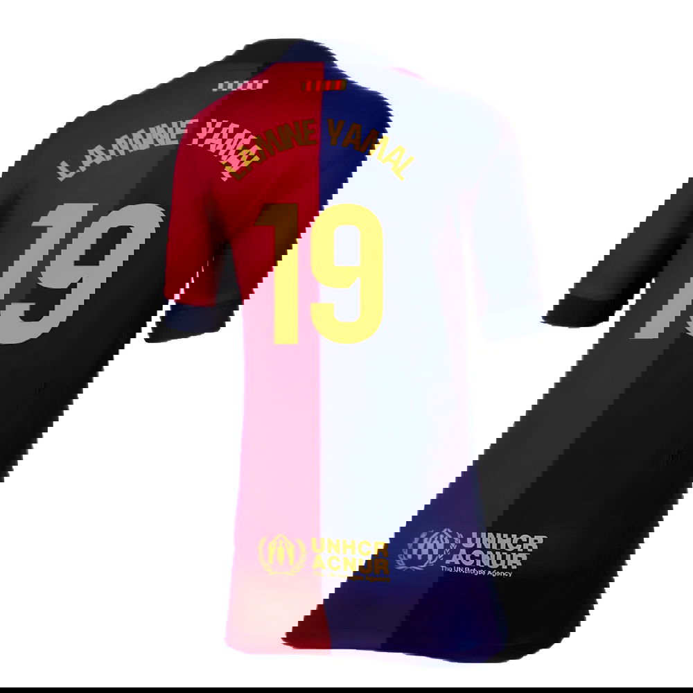 2024-2025 Barcelona Home Shirt (Kids) (Lamine Yamal 19)