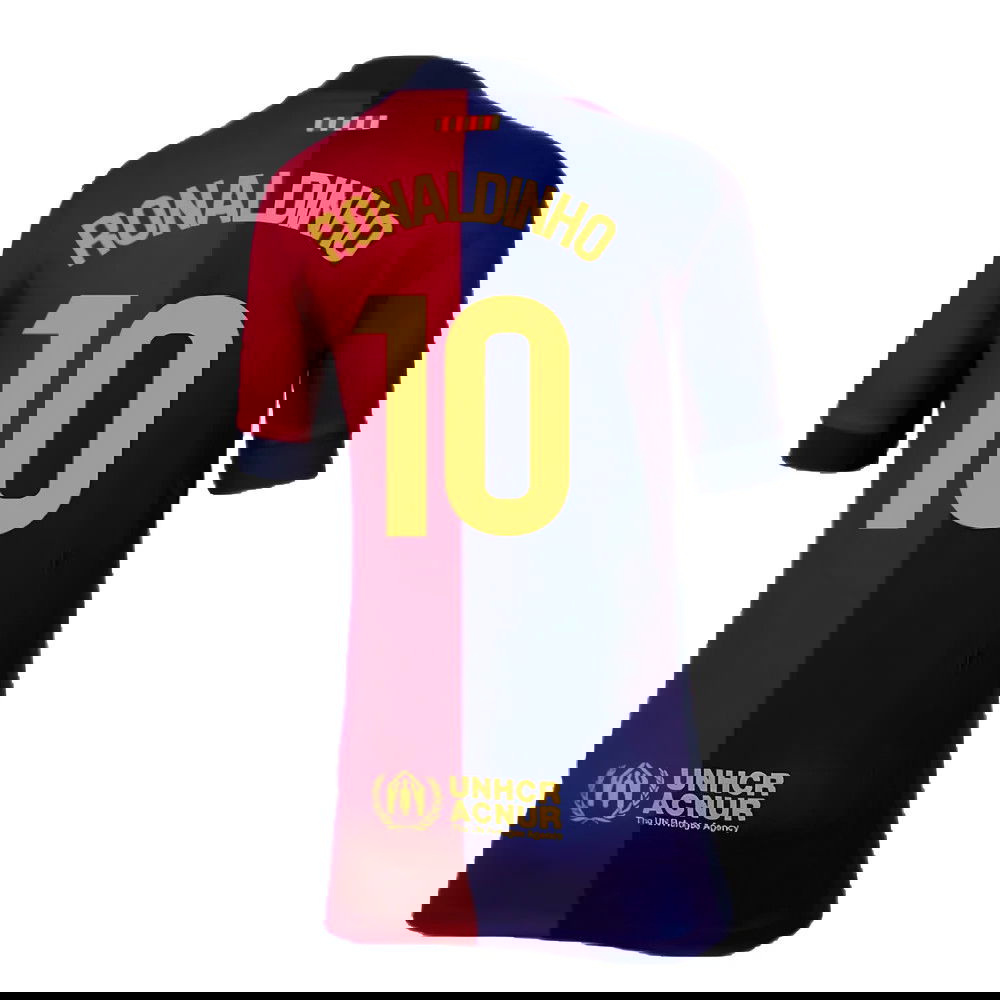 2024-2025 Barcelona Home Shirt (Kids) (Ronaldinho 10)