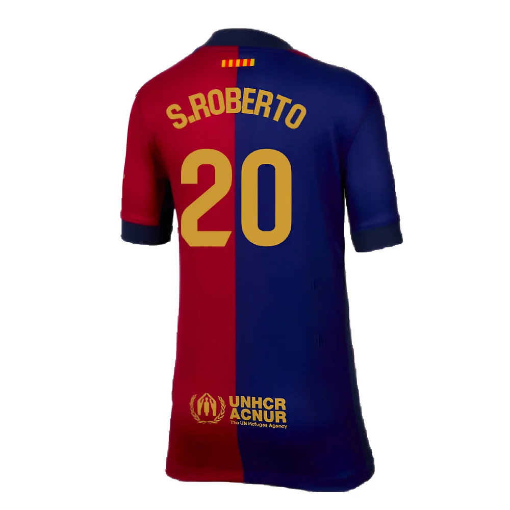 2024-2025 Barcelona Home Shirt (Kids) (S.Roberto 20)