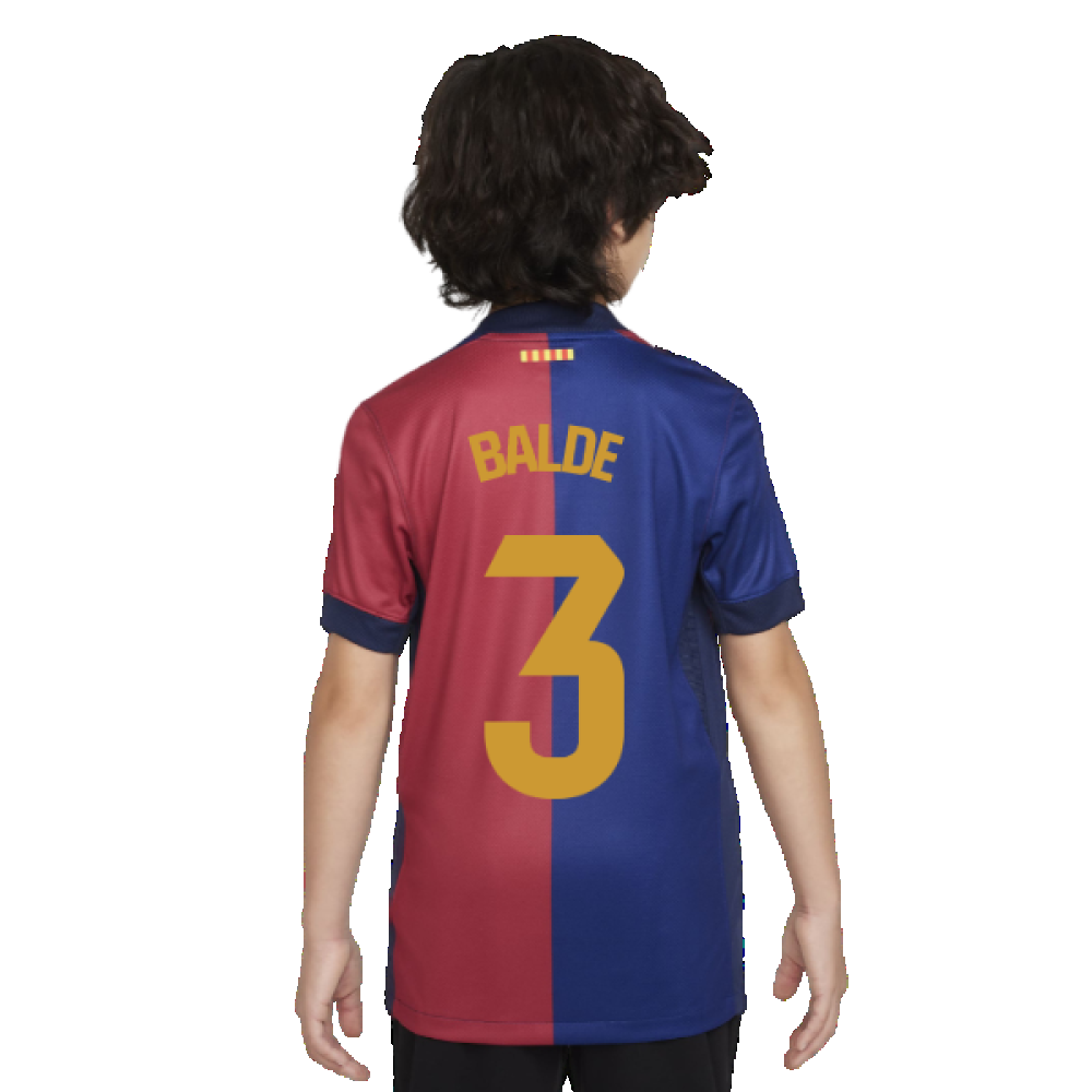 2024-2025 Barcelona Home Shirt (Sponsorless) - Kids (Balde 3)