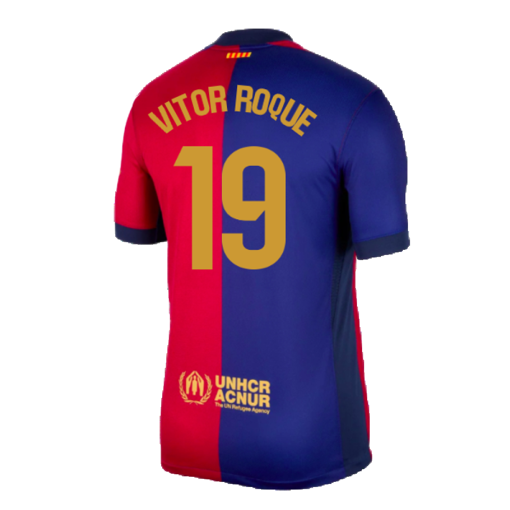 2024-2025 Barcelona Home Shirt (Vitor Roque 19)