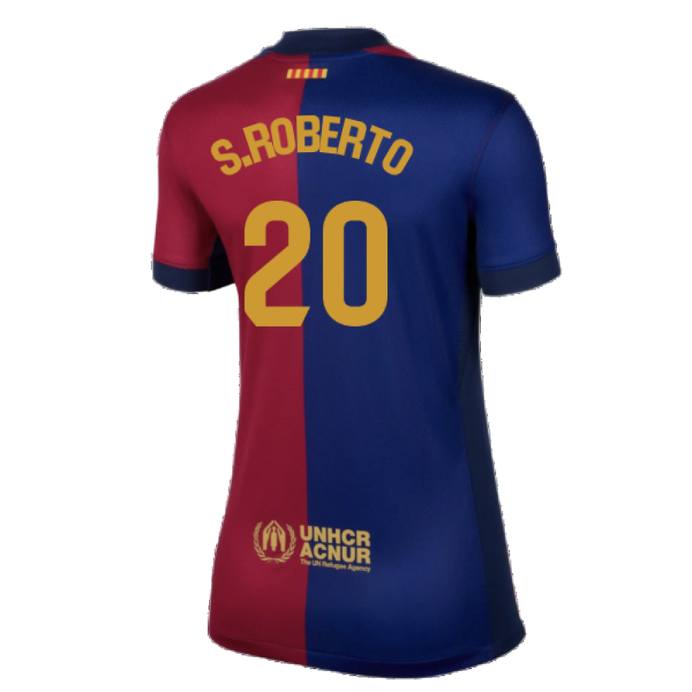2024-2025 Barcelona Home Shirt (Womens) (S.Roberto 20)