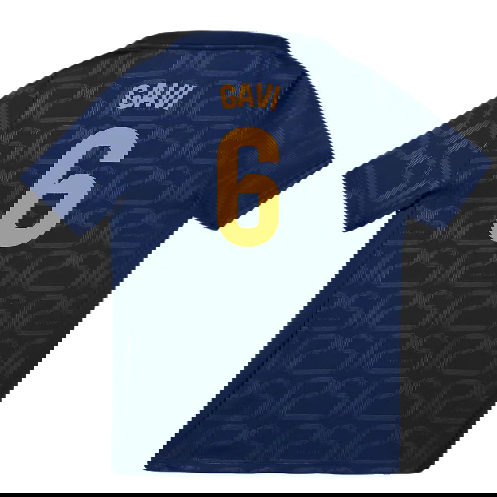 2024-2025 Barcelona Pre-Match Training Shirt (Navy) - Kids (Gavi 6)