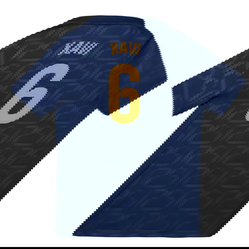 2024-2025 Barcelona Pre-Match Training Shirt (Navy) - Kids (Xavi 6)
