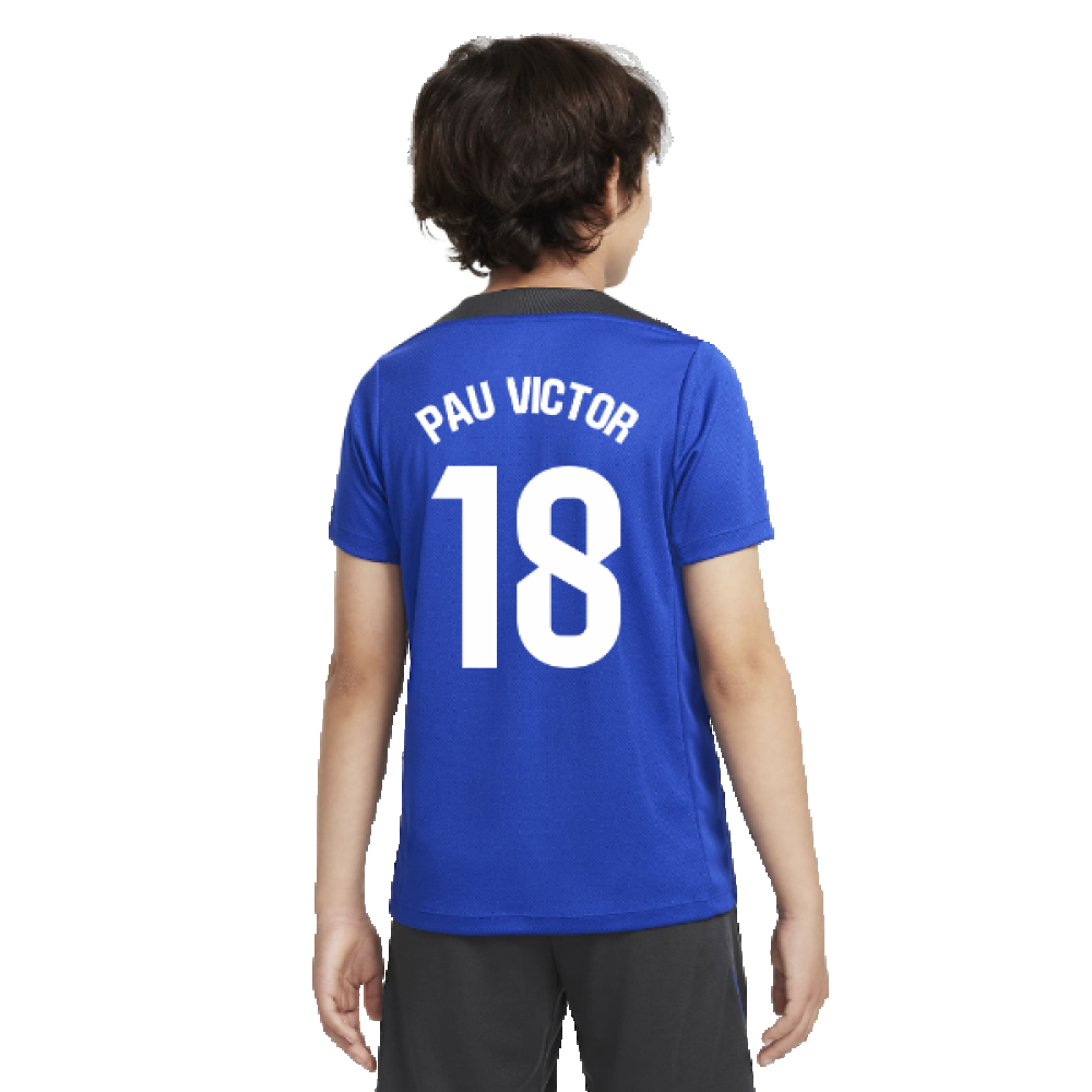 2024-2025 Barcelona Third Training Shirt (Blue) - Kids (Pau Victor 18)