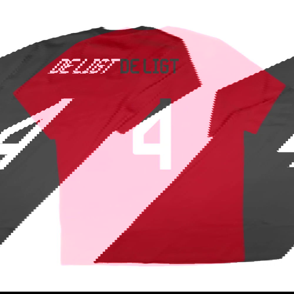2024-2025 Bayern Munich DNA Graphic Tee (Red) (De Ligt 4)
