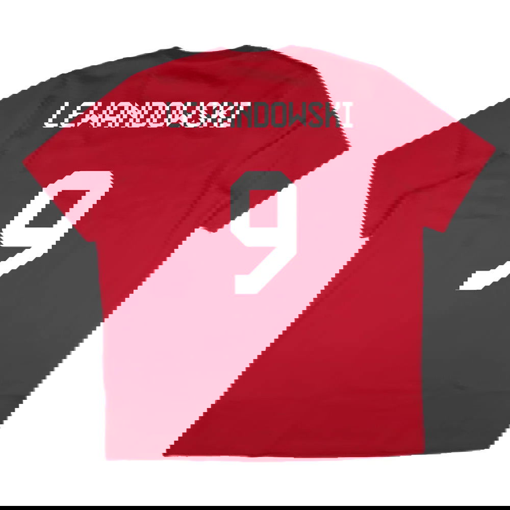 2024-2025 Bayern Munich DNA Graphic Tee (Red) (Lewandowski 9)