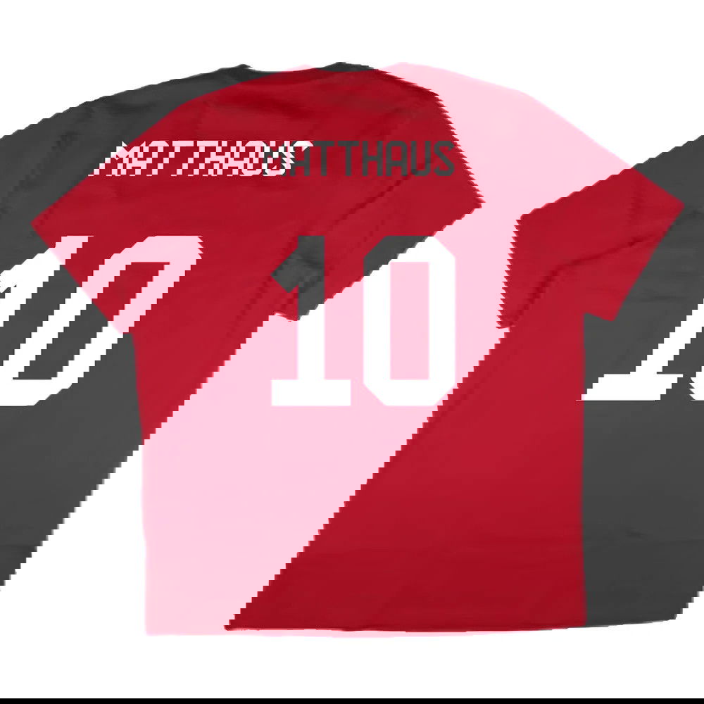 2024-2025 Bayern Munich DNA Graphic Tee (Red) (Matthaus 10)