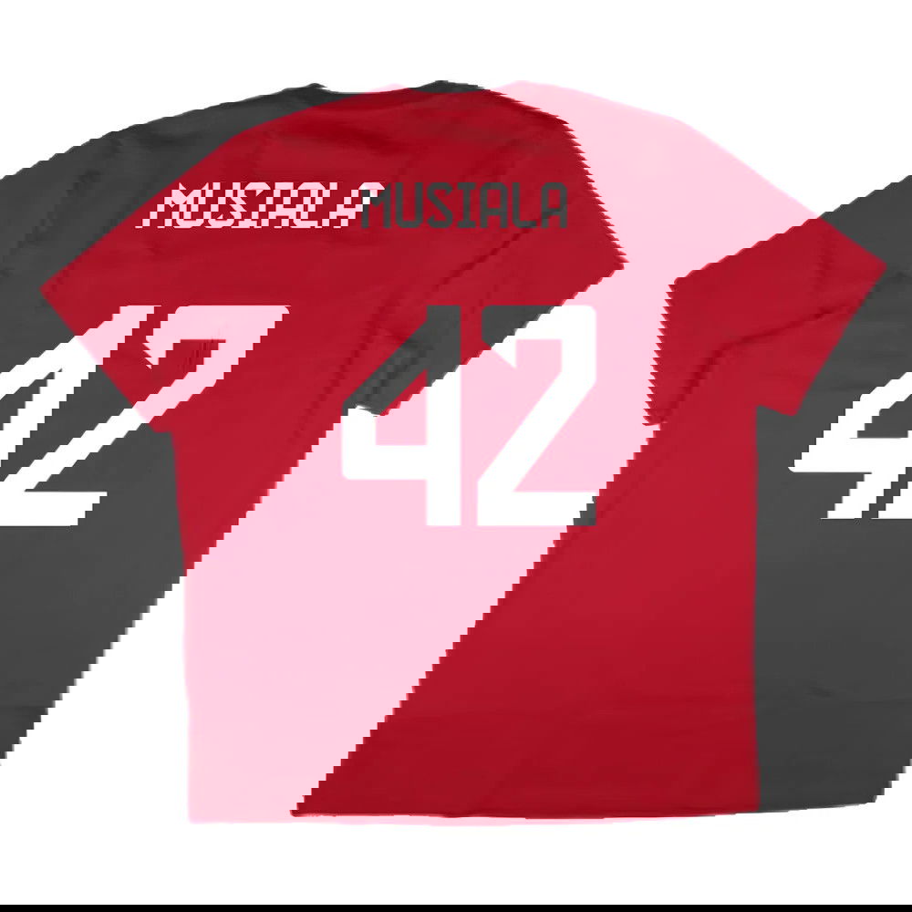 2024-2025 Bayern Munich DNA Graphic Tee (Red) (Musiala 42)