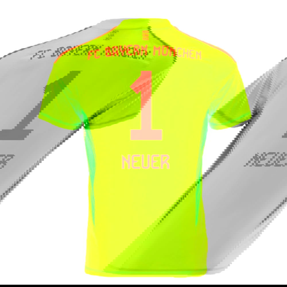 2024-2025 Bayern Munich Home Goalkeeper Shirt (Yellow) (Neuer 1)