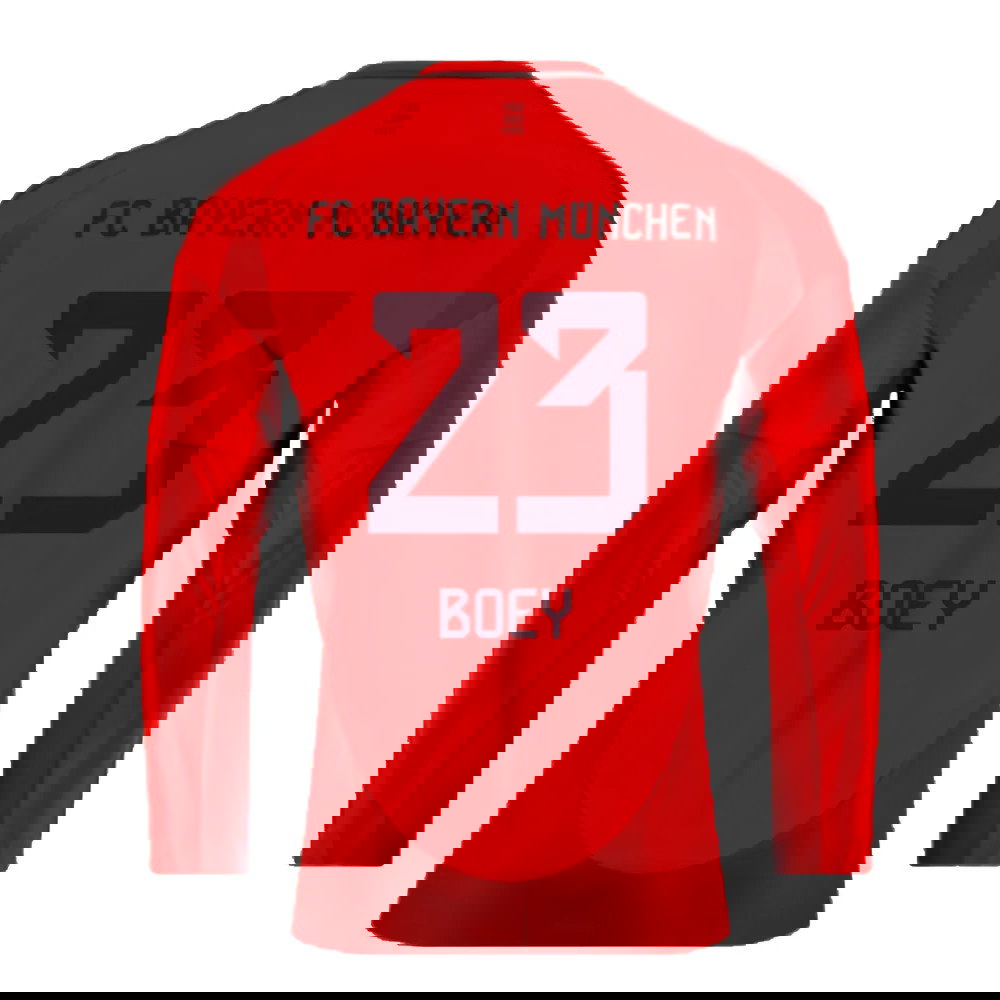 2024-2025 Bayern Munich Long Sleeve Home Shirt (Boey 23)