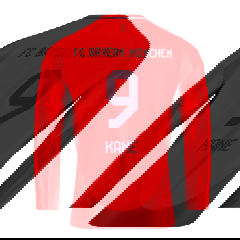 2024-2025 Bayern Munich Long Sleeve Home Shirt (Kane 9)